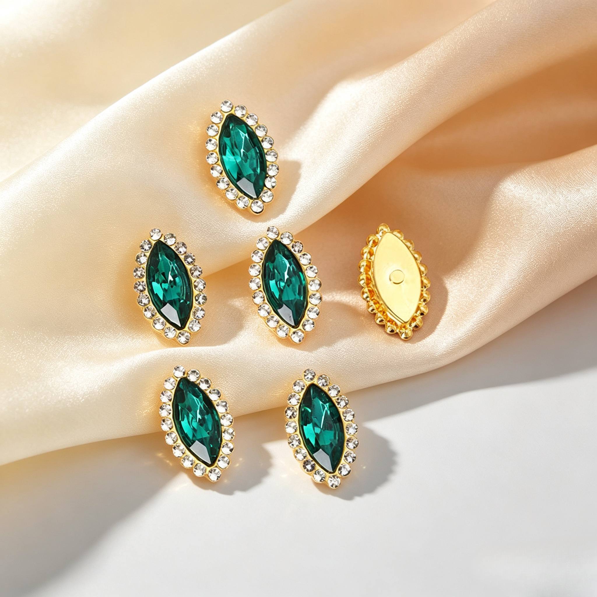 41pcs Mixed Color Marquise Rhinestone Patches for Crafts